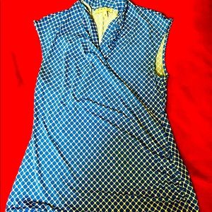 Chaus Soft Raunched Dress Tank Med